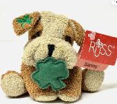 Lost a Russ Berrie Luv Pet Bulldog named Danny with a Shamrock in its mouth.It i