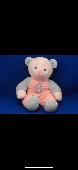 Bear bear Dandee collectors choice bear his body is pink ears and feet are green