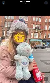 Light blue care bear with the cloud on their belly. 