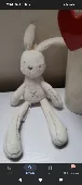 White bunny. 
Unsure when or exactly lost. Arrived at Edinburgh airport sat 17th