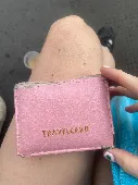 I found a pink wallet travel card with the surname walloston 