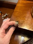 Gold and sapphire band ring - the blue one in the photo