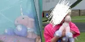 My girlfriend used to have a very special pink unicorn teddy bear, which her dad