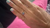 I lost my engagement ring with blue sapphire, spinel and gold band on the midnig