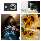 It was a digital camera: a black Kodak Pixpro FZ55, 92 mm x 57 mm, containing se