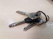 Bunch of 3 keys: A bike lock key (serial starts SX52 I think), a yale key and a 