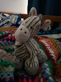 Please help find Old Zebra! My son has had him since he was a day old and is hea