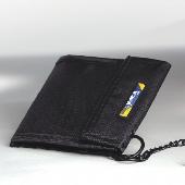 Lost Wallet with sentimental value. It is Black with a metal chain. In it ID car