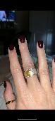 Silver and gold diamond ring of huge sentimental value 
