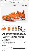 Lost Right Foot Size 9 off white x Nike Zoom fly mercurial fly knit orange train