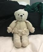 Our beloved Ballerina Bear, who has traveled the world with me for 25 years, was