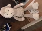 Hi, My daughter has lost her favourite monkey. He’s a grey monkey with stripes o