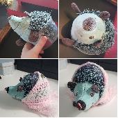 Found a stuffed blue hedgehog in the parking lot of TGI Fridays early saturday m