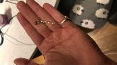 a small simple stud gold drop earring! my mum gave it to me at christmas after i
