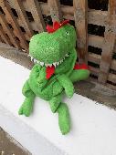 Green dragon hand puppet