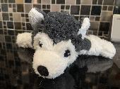 I found this teddy, I think he's a wolf, in the lay-by just before the crossroad