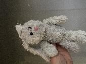 Lost white (very dirty and loved) bunny in the terminal one car park A, top floo