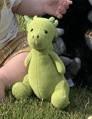Our son lost his favourite green dragon made by JellyCat. We were walking along 