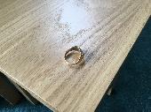 Gold Sydney ring found on High Street outside the ice cream parlour. Initials on