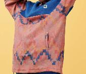 Pink and blue Fleece made by Lucy & Yak 