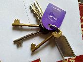 Found set of keys, 3 Chubb, 2 door, one Sainsbury's nectar key fob and a key rin