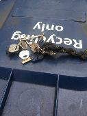 I found these keys in the middle of the road. They have been driven over by cars