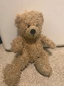 My son found this small teddy out on the road in the triangle at Dempsey near to