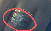 engagement ring and my bracelet (both gold) I don't know how and where exactly a