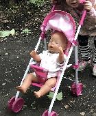 Sentimental old ‘Baby Born’ doll. Wearing a new unicorn suit. Doll itself of sen