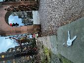 I was on a walk at dusk tonight and noticed two keys on the wall at the park ent