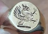 I’ve lost a man’s gold signet ring which is engraved with a griffin (half eagle/