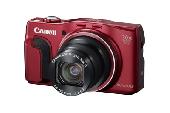 Red Canon camera with a black strap. Probably left at the rocks near parking aro