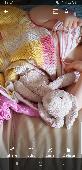 Lost bunny. Jellycat floppy bunny. used to be pink now greyish. light pink suede