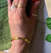 I have sadly lost this yellow gold bracelet CUFF, very delicate and lightweight,