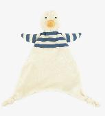 Lost Jelly Cat Bredita Duck comforter, much loved and threadbare in places. Plea