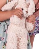 My daughter dropped her cuddly white bunny (with a baby heartbeat sounded when y