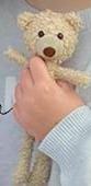 my friend's daughter lost a small teddy in the airport this evening and is distr