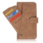 Cubot Phone Model P40 in tan coloured book-style phone holder. Please hand into 