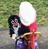 Lost our beloved kids backpack. It is black and grey/blue, shaped like a little 