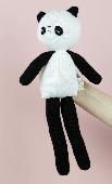 My son lost his teddy in the park today. It’s a knitted black and white panda. W