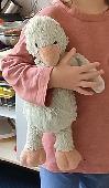Lost Jellycat duckling - very well-loved and worn. Was once yellow with an orang