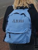I have lost a big Blue backpack which says ARES on it my sons name, all was in i