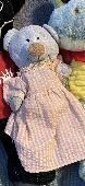 Lost my bear of almost 20 years! (The one in the middle, pink dress) Most likely
