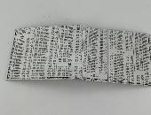 The wallet is a paper wallet from Dynamo mighty wallet. It’s white with printed 