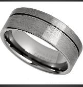Hi. Lost a grey tungsten ring. Groove around the outside. On Weymouth beach, wes