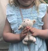 My daughter lost her favourite soft toy, a little white lamb, she can’t sleep wi