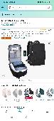 It's a black travel backpack with laptop and passport and other things inside