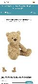 small jellycat brand light brown teddy bear. very special and very loved. pictur