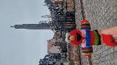 Elmo is abt 26cm long ,wearing a colourful sweater.He has been with me for 15 ye