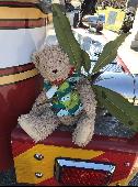 We left Patchies, my son’s best buddy in our hotel room at check out during our